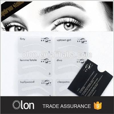 6 Styles Wholesale eyebrow stencils For Makeup Tools